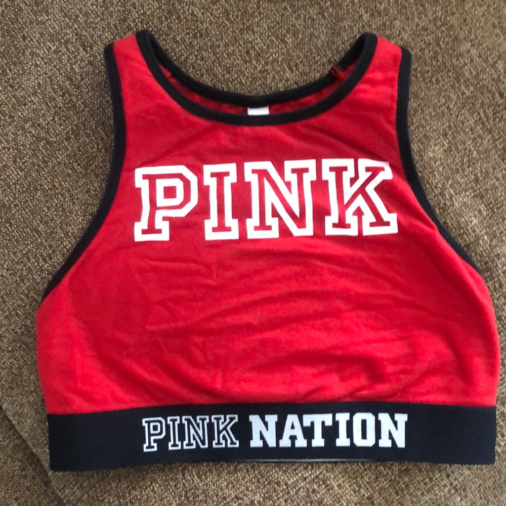 SOLD: PINK High-neck Sports Bra